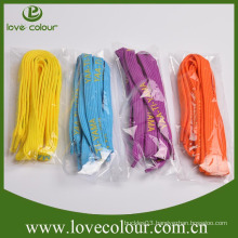 Custom cheap colorful printed polyester shoelaces